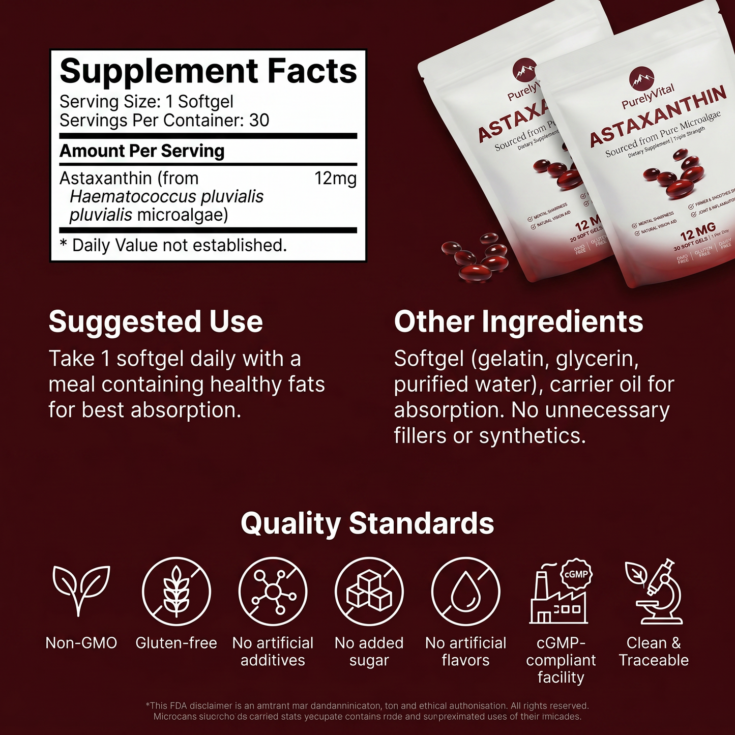Astaxanthin 12mg