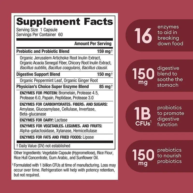 Digestive Enzyme Probiotic Capsules