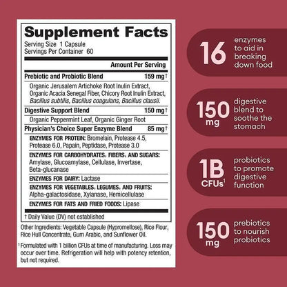 Digestive Enzyme Probiotic Capsules