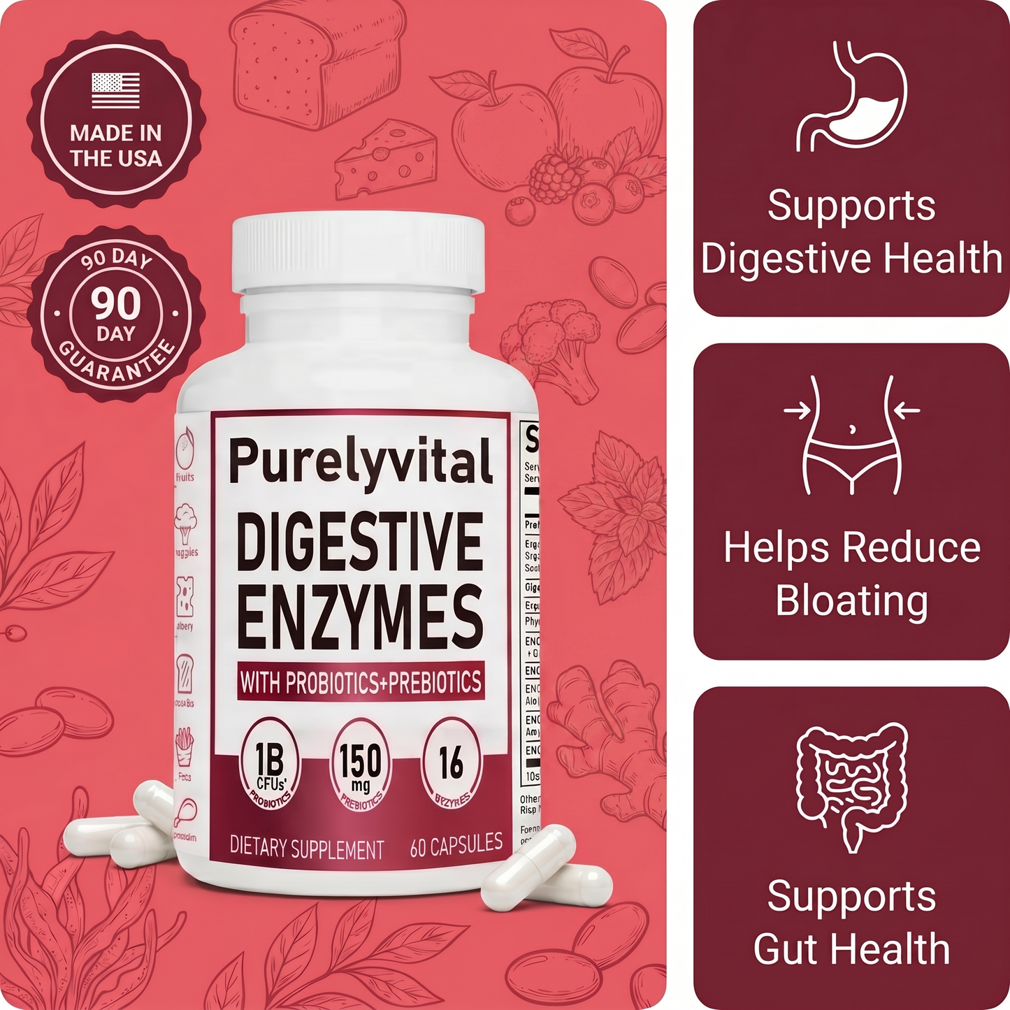 Digestive Enzyme Probiotic Capsules