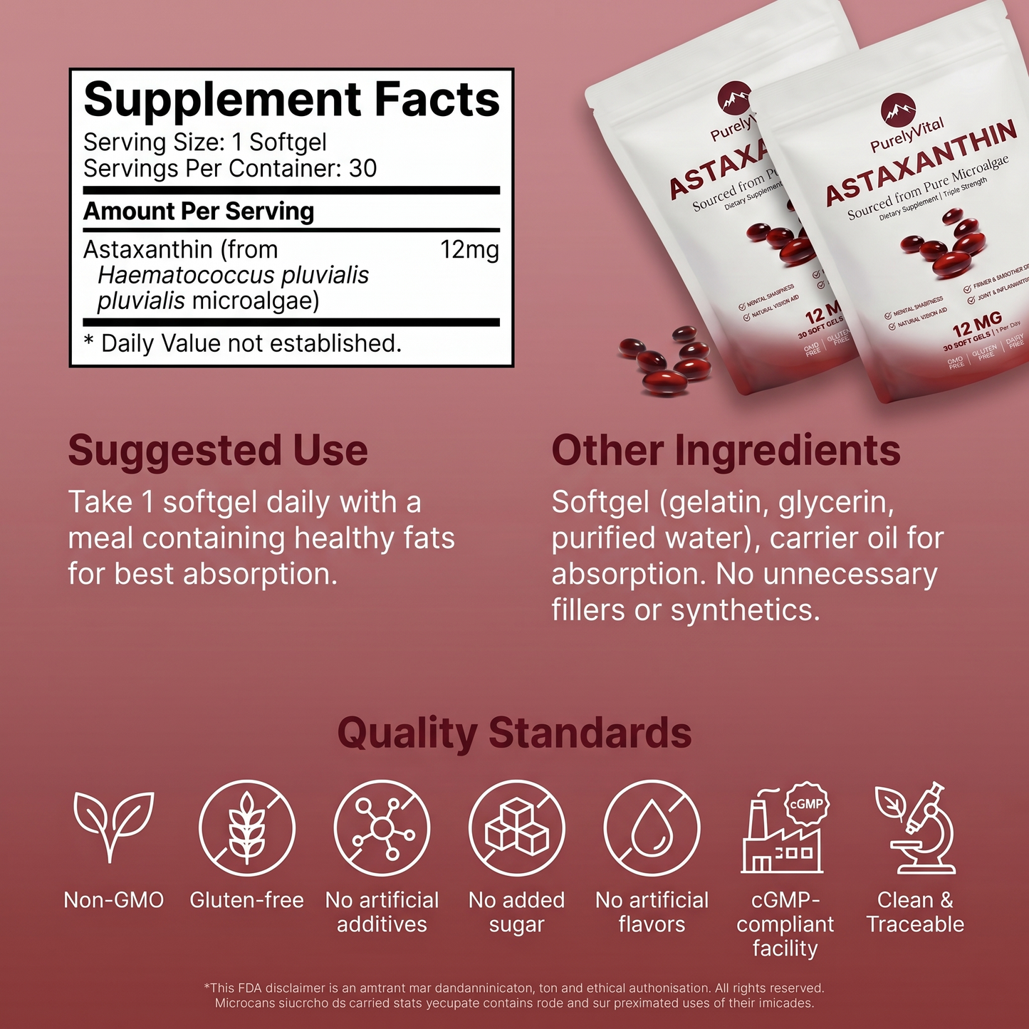 Astaxanthin 12mg